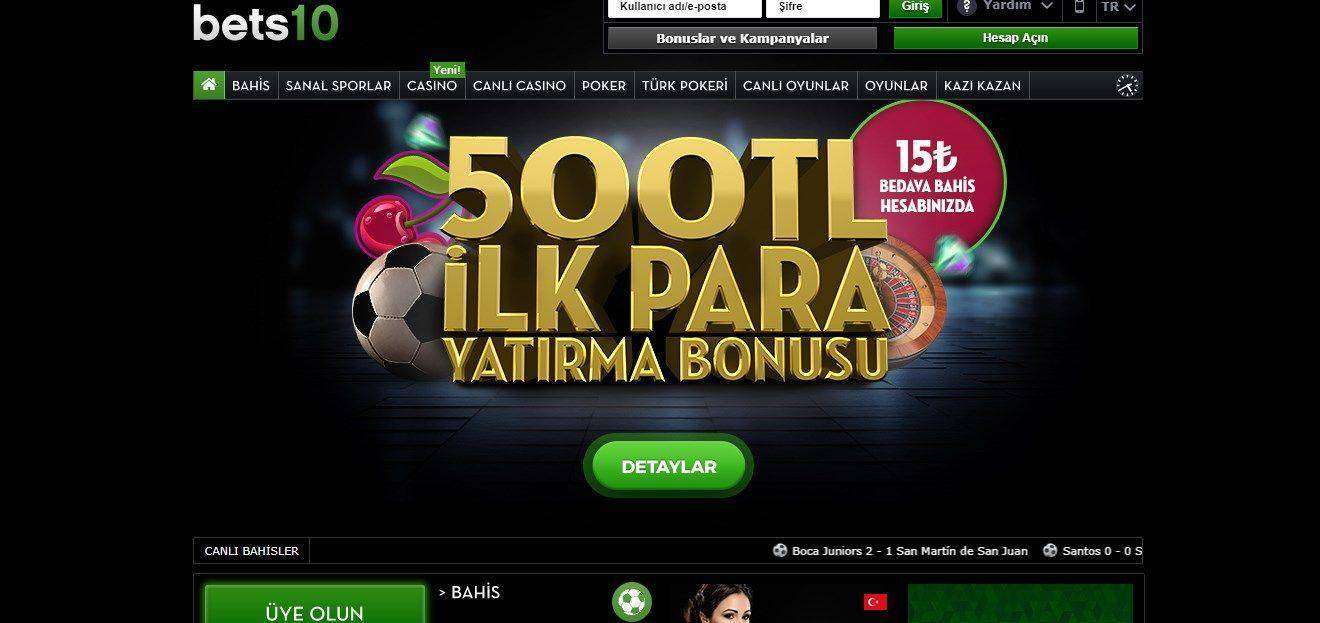 Bets10 Casino Bonusları